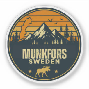 Munkfors, Zweden Sverige Sticker