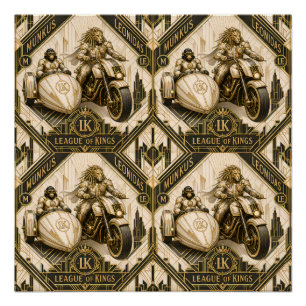 munkus leonidas/Ivoorkleurige glanzende poster/ver Perfect Poster