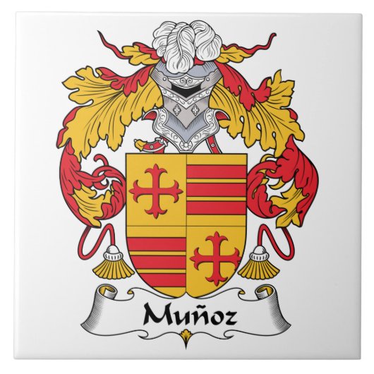 Munoz Family Crest Tegeltje (Voorkant)