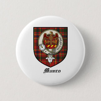 Munro Clan Crest Badge Tartan Ronde Button 5,7 Cm
