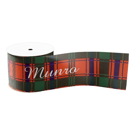 Munro clan Pset Scottish tartan Grosgrain Lint (Spoel)