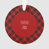 Munro Clan Tartan Schots Plaid Ornament (voorkant)