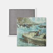 Munro schilderij magneet (Voorkant / Achterkant)