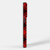 Munro tartan red black plaid Case-Mate iPhone case (Achterkant / Rechts)