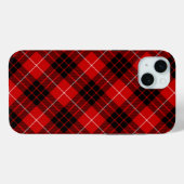 Munro tartan red black plaid Case-Mate iPhone case (Achterkant (horizontaal))