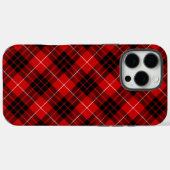 Munro tartan red black plaid Case-Mate iPhone case (Achterkant (horizontaal))