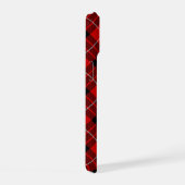 Munro tartan red black plaid iPhone 15 hoesje (Rechterkant)