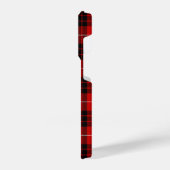 Munro tartan red black plaid iPhone hoesje (Linkerkant)