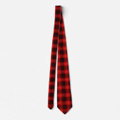 Munro tartan red black plaid stropdas (Achterkant)