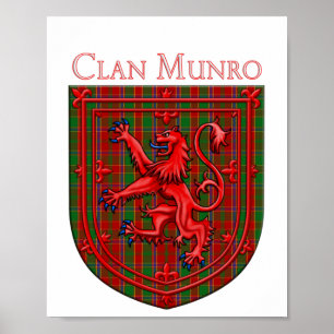 Munro Tartan Scottish Play Lion Rampant Poster