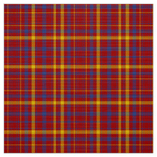 Munro Tartan tissu bleu rouge et jaune plaid