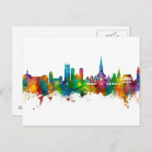 Münster Duitsland Skyline Briefkaart (Voorkant / Achterkant)