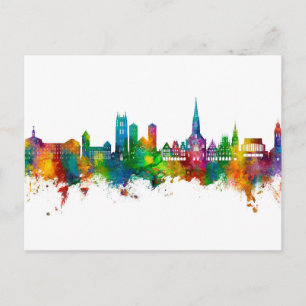 Münster Duitsland Skyline Briefkaart