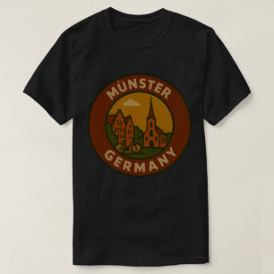 Münster Duitsland Stad Kunst T-shirt