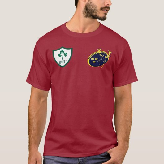 MUNSTER - IERLAND RUGBY TEAM T-SHIRT (Voorkant)
