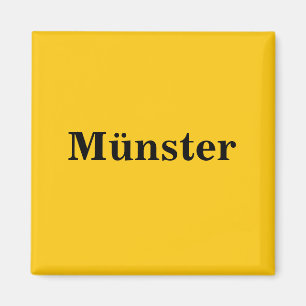 Münster Magnet Schild Gold Gleb Magneet