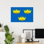 Munster, vlag van Ierland Poster (Thuiskantoor)