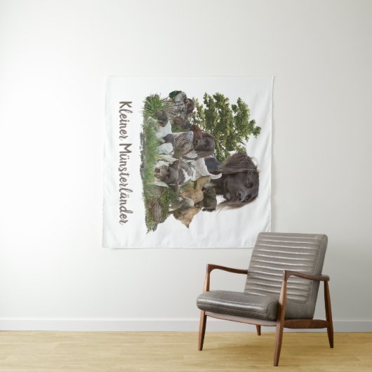 Munsterlander , veelzijdige jachtpuntzoekende wandkleed (In Situ (horizontaal))