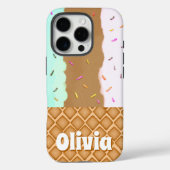 Munt Chocolade Aardbei Ijs Naam Case-Mate iPhone Case (Achterkant)