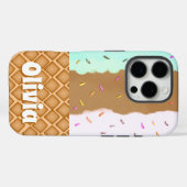 Munt Chocolade Aardbei Ijs Naam Case-Mate iPhone Case (Achterkant (horizontaal))
