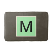 Munt Chocolade Chip Monogram Badmat (Voorkant)