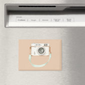 Munt Crème Camera Magneet (Insitu (Vaatwasser))