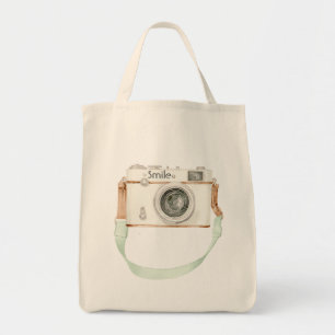 Munt Crème Camera Tote Bag