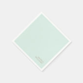 Munt Custom Gouden Tekst Cocktail Servet (Hoek)