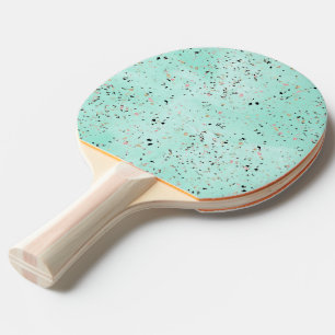 Munt en de gouden marmeren Confettien van het Tafeltennisbatje