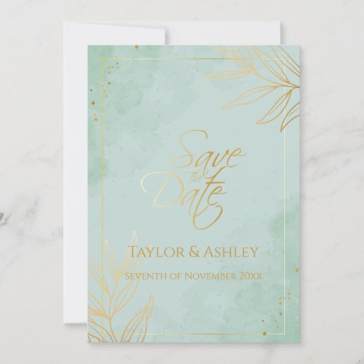 Munt- en Gouden Bruiloft Save The Date (Voorkant)