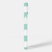 Munt en koraal nautische strepen en anker Case-Mate iPhone case (Achterkant / Rechts)