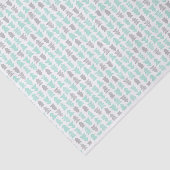 Munt en lichtgrijze kerstbomen tissuepapier (Detail)