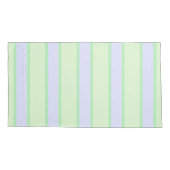 Munt en Periwinkle Pastel Stripe Kussensloop (Achterkant)