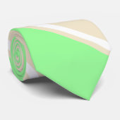 Munt en theekleurig II diagonaal gestreept Stropda Stropdas (Opgerold)