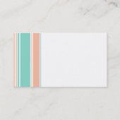 Munt Groene en Perzikstrepen Visitekaartje (Achterkant)