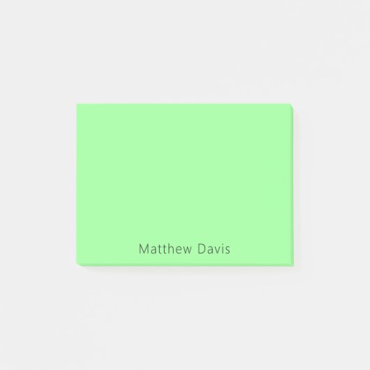 Munt groene naam post-it® notes (Voorkant)