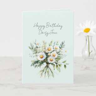 Munt Madeliefjes Bloemen Verjaardag Kaart