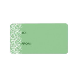 Munt met Faux Lace Etiket