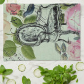 munt moderne  vlinderparijs van het franse roos theedoek (Gevouwen)