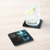 Munt Nacht Vlinders Bier Onderzetter (Rechterzijde)