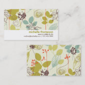 Munt op Olijfse Natuur Gepatenteerde mammie-afroep Contactkaartje (Voorkant / Achterkant)