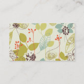 Munt op Olijfse Natuur Gepatenteerde mammie-afroep Contactkaartje (Achterkant)