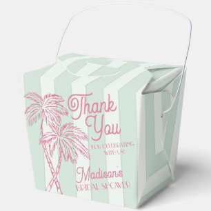 Munt Palm Spring Pastelkleurige Strand Bruidsdouch Bedankdoosjes