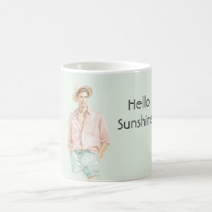 Munt Perzik Hello Sunshine Man Koffiemok