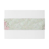  munt pioen bruiloft uitnodigingen wikkel (Achterkant Voorbeeld)