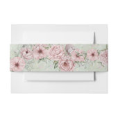  munt pioen bruiloft uitnodigingen wikkel (Voorkant Voorbeeld)