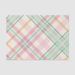 munt roze frambose oranje zomertijd tartan plaid tissuepapier