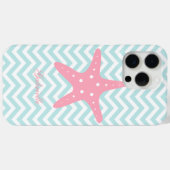Munt & Roze Zigzag Pattern Starfish Case-Mate iPhone Case (Achterkant (horizontaal))