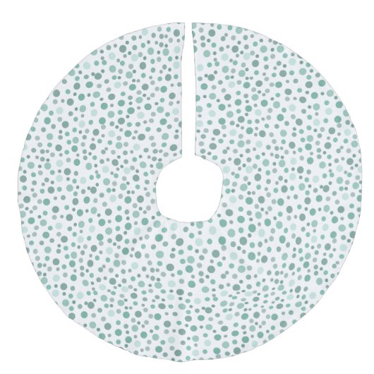 Munt Stippen Imitatie Linnen Kerstboom Rok (Voorkant)