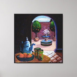 Munt thee Marokko Canvas Afdruk